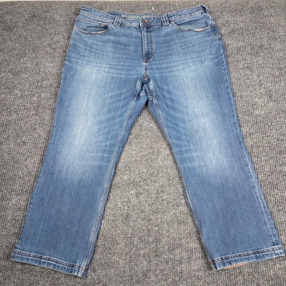 Duluth Trading Co Ballroom Double‎ Flex Relaxed Fit Jeans Blue 42x28 Mens